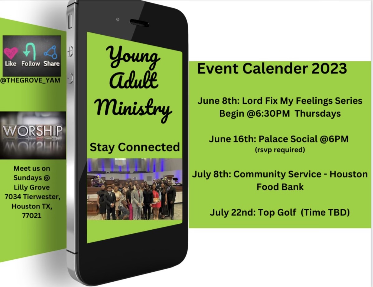 Young Adult Ministry Lilly Grove Missionary Baptist Church Houston Tx